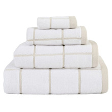 Geneva Yarn-Dyed Cotton Bathroom Towels